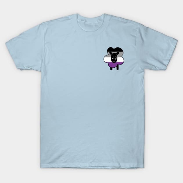 Proud Asexual Rainbow Sheep T-Shirt by Emberpixie